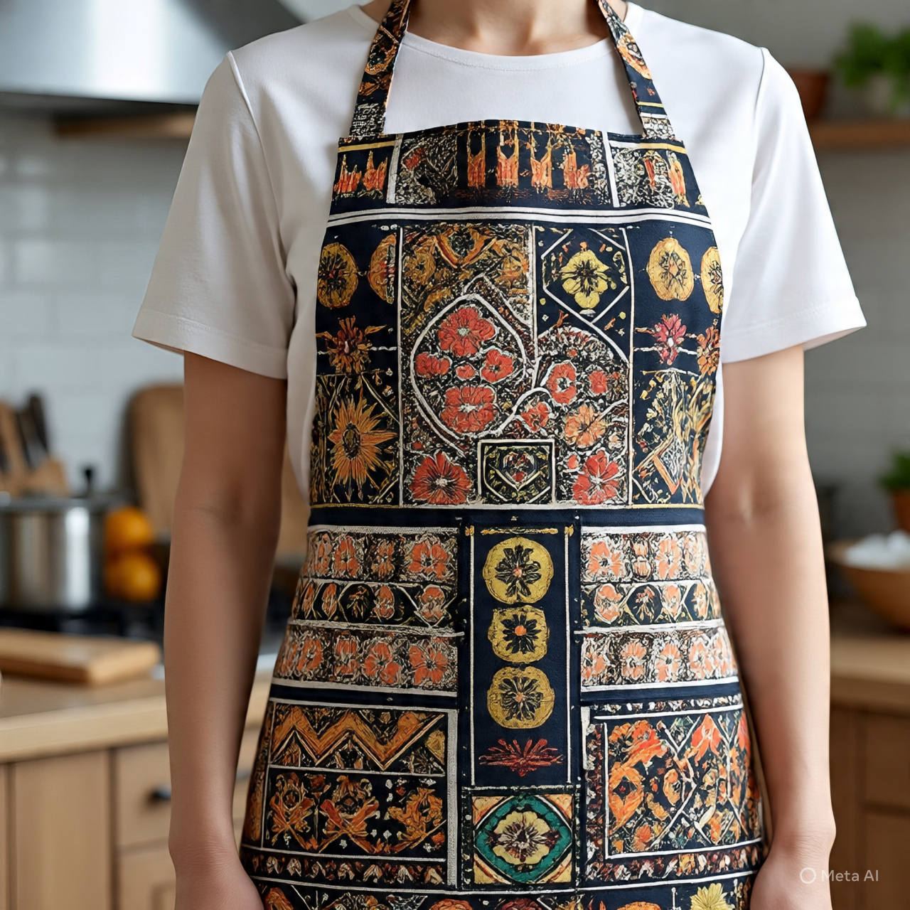 Patterned Cotton Apron