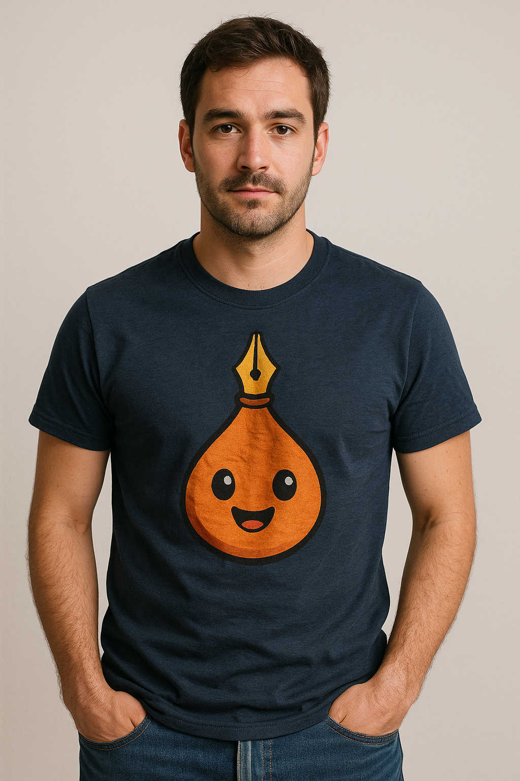 Model Wearing T-shirt